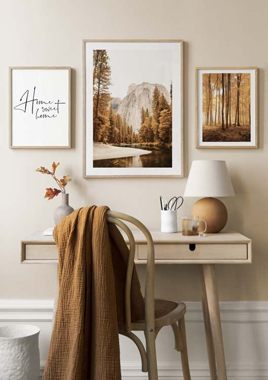 Watercolor landscape poster pack for nursery and home wall decor.