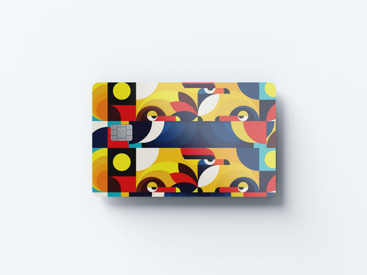 Watercolor psychedelic eye design | credit card sticker | small chip | credit card skin for nursery and home wall decor.