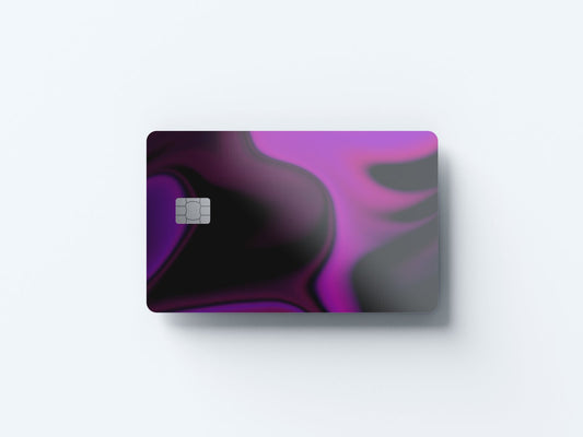 Watercolor purp design | credit card sticker | small chip | credit card skin for nursery and home wall decor.