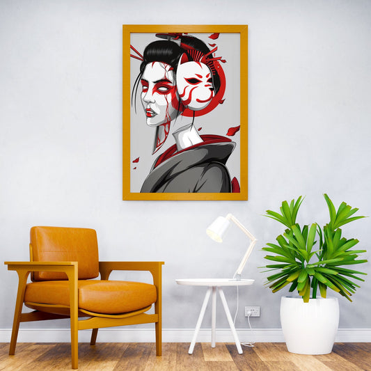 queen death fox Asian Style Poster | Wall Art f or Home & Office | High-Quality Print