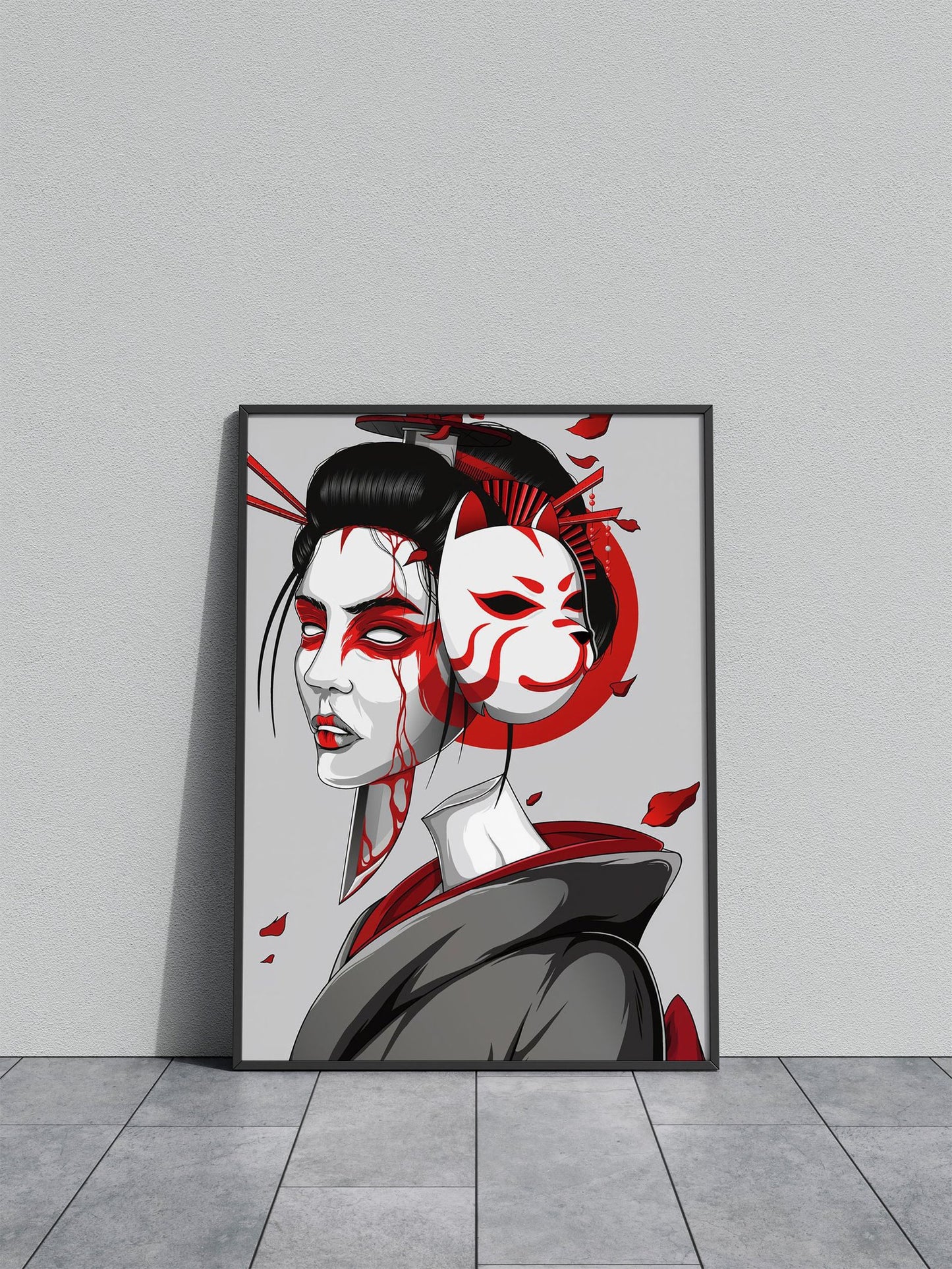 queen death fox Asian Style Poster | Wall Art f or Home & Office | High-Quality Print