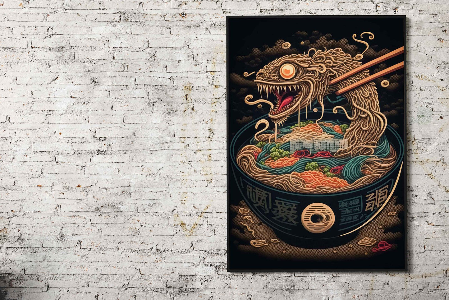 Ramen Japan Food Asian Style Poster | Tasty Unframed Wall Art Print for Kitchen, Home & Office Decor | Premium Quality | Multiple Sizes Available
