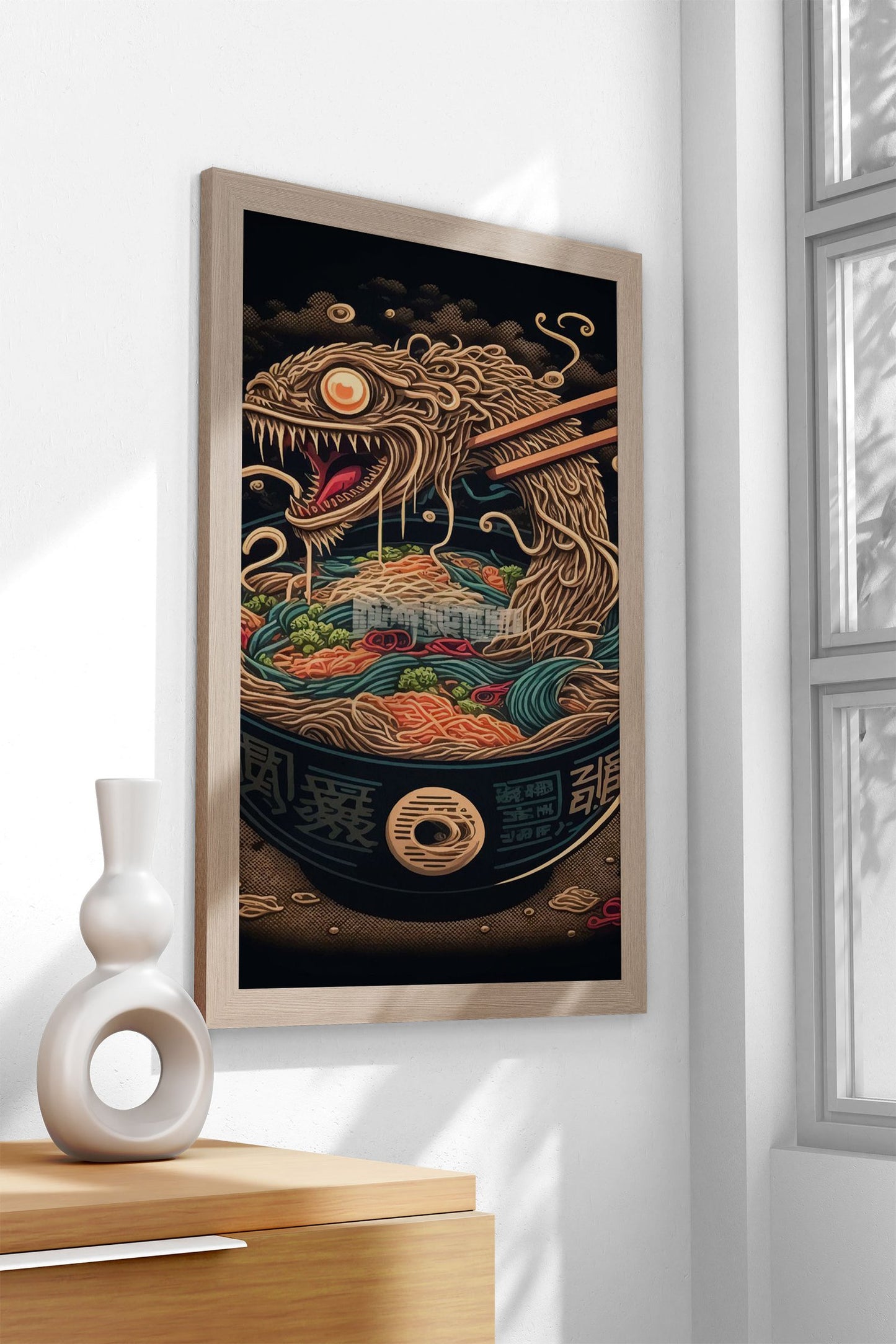 Ramen Japan Food Asian Style Poster | Tasty Unframed Wall Art Print for Kitchen, Home & Office Decor | Premium Quality | Multiple Sizes Available