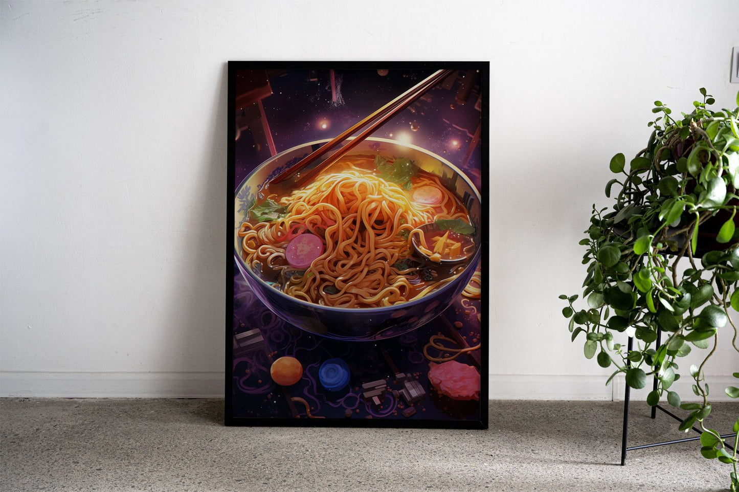 ramen japan neon Asian Style Poster | Wall Art  for Home & Office | High-Quality Print