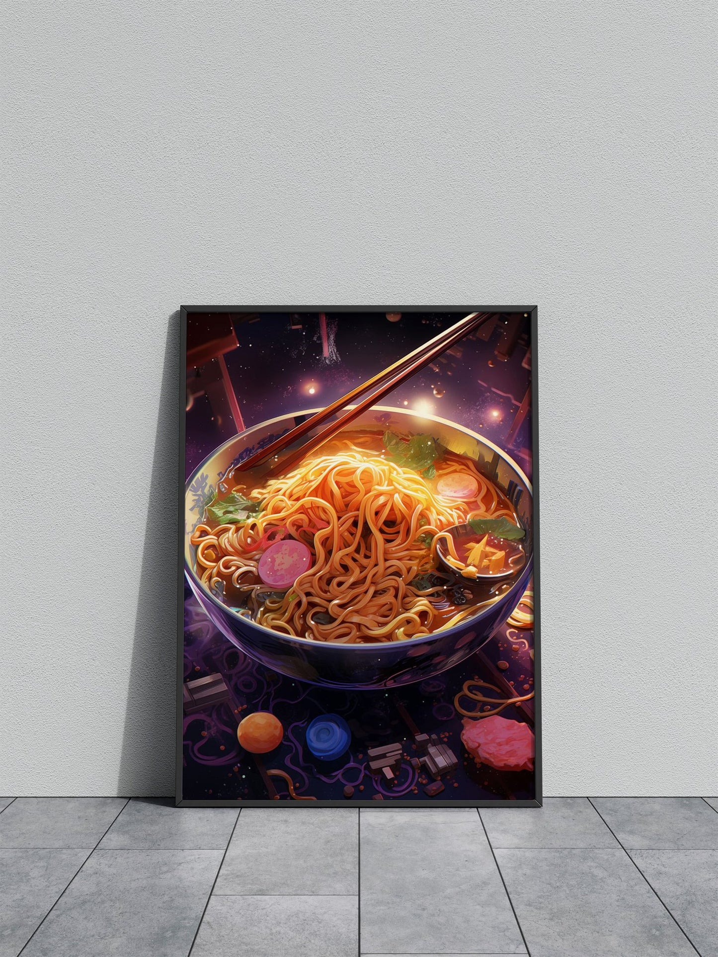 ramen japan neon Asian Style Poster | Wall Art  for Home & Office | High-Quality Print