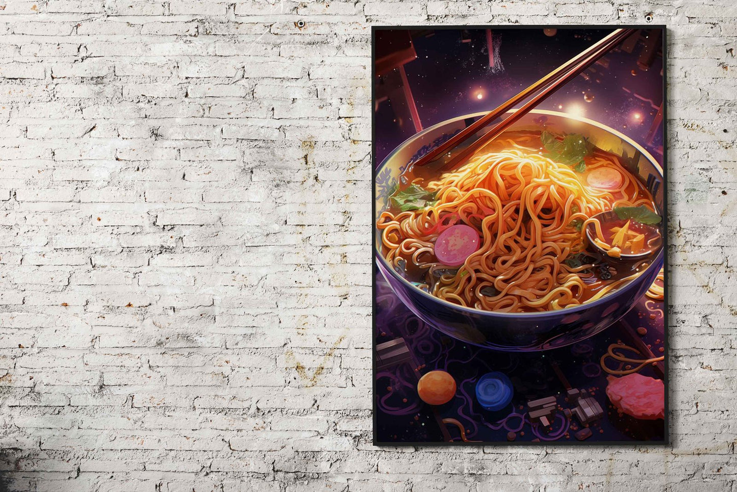 ramen japan neon Asian Style Poster | Wall Art  for Home & Office | High-Quality Print