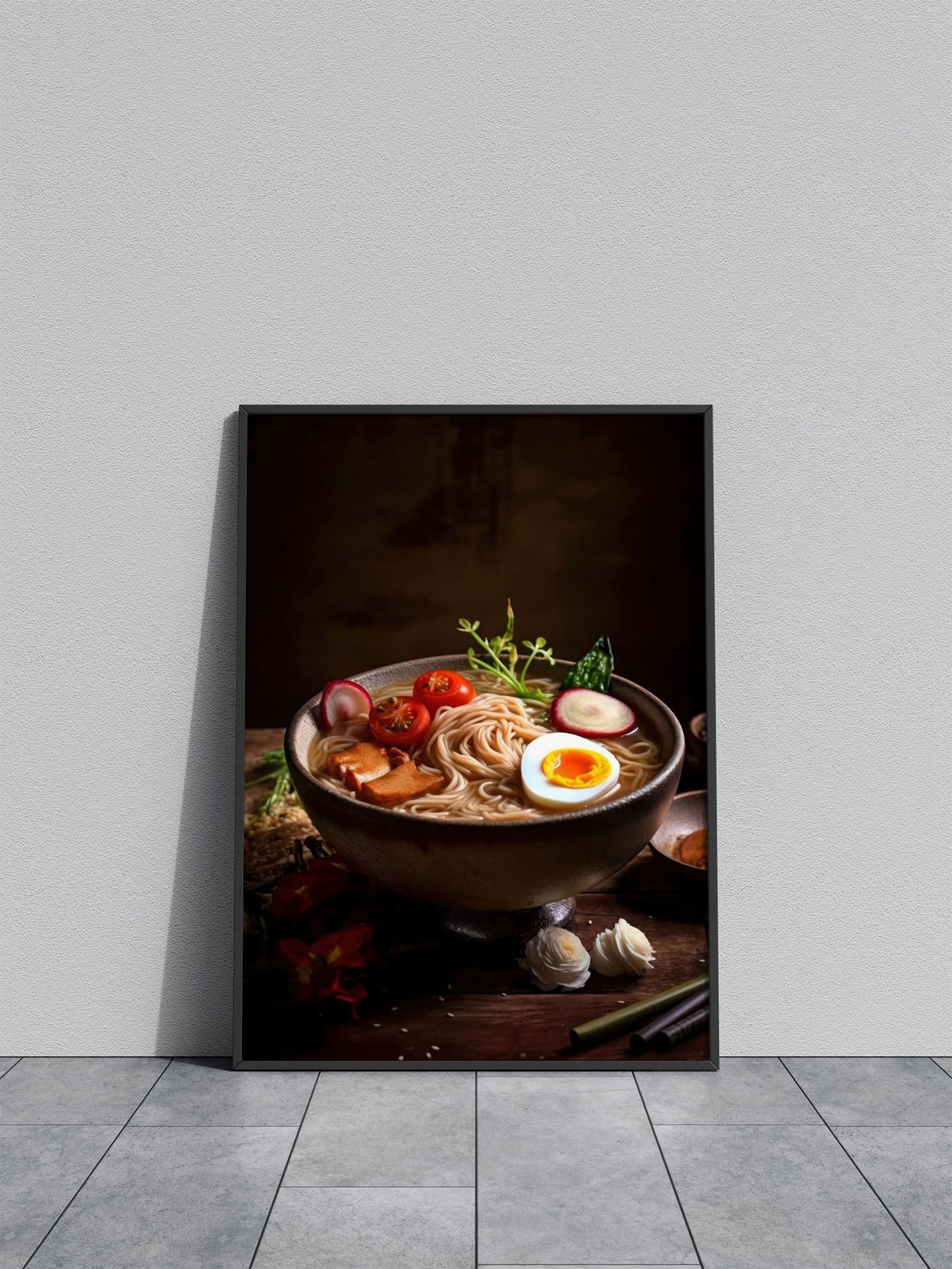 Ramen Japanese Food Asian Style Poster | Delicious Unframed Wall Art Print for Kitchen, Home & Office Decor | High-Quality | Multiple Sizes Available