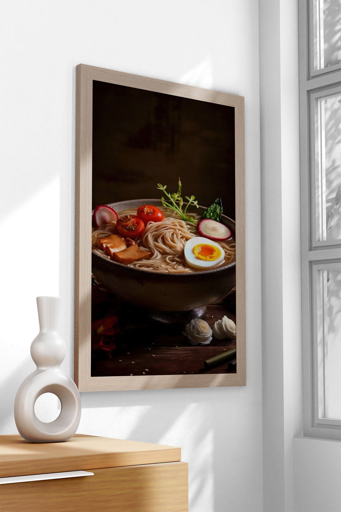 Ramen Japanese Food Asian Style Poster | Delicious Unframed Wall Art Print for Kitchen, Home & Office Decor | High-Quality | Multiple Sizes Available