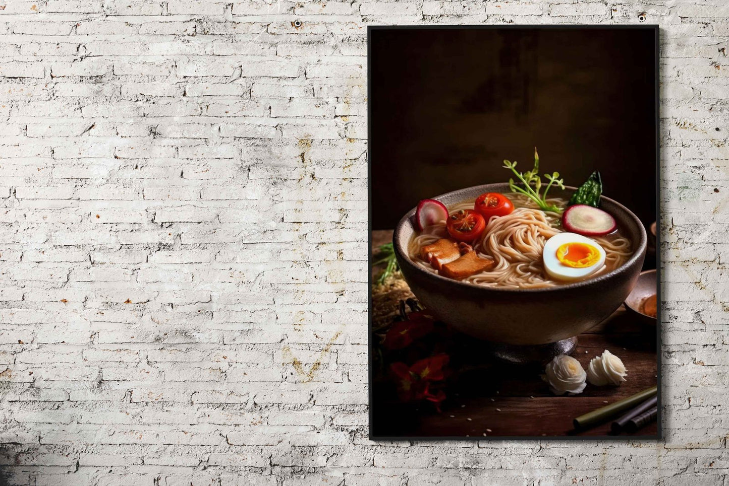 Ramen Japanese Food Asian Style Poster | Delicious Unframed Wall Art Print for Kitchen, Home & Office Decor | High-Quality | Multiple Sizes Available