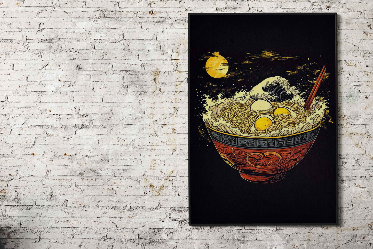 Ramen Japanese Asian Style Poster | Flavorful Unframed Wall Art Print for Kitchen, Home & Office Decor | Premium Quality | Multiple Sizes Available