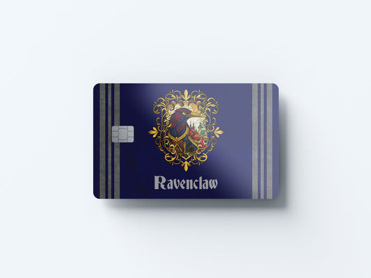 Watercolor ravenclaw design | credit card sticker | small chip | credit card skin for nursery and home wall decor.