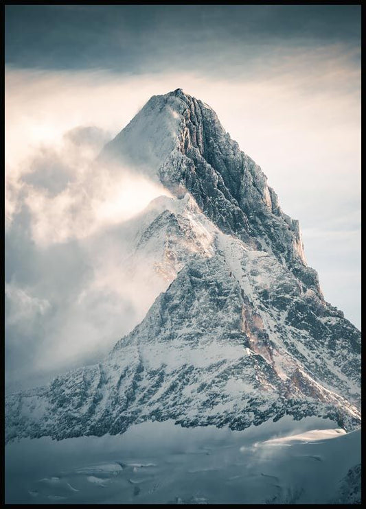 Watercolor reaching new heights poster for nursery and home wall decor.