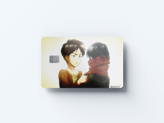 Watercolor red scarf design | credit card sticker | small chip | credit card skin for nursery and home wall decor.