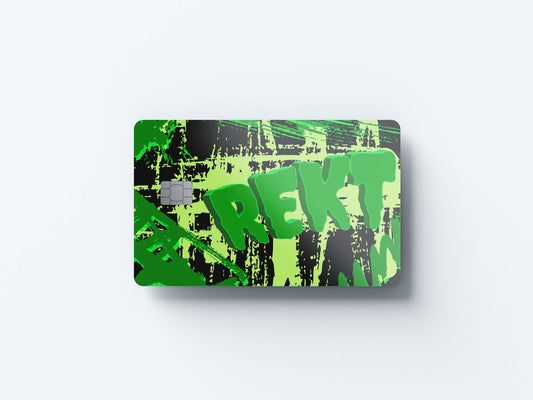 Watercolor rekt design | credit card sticker | small chip | credit card skin for nursery and home wall decor.