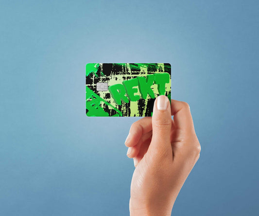 Watercolor rekt design | credit card sticker | small chip | credit card skin for nursery and home wall decor.