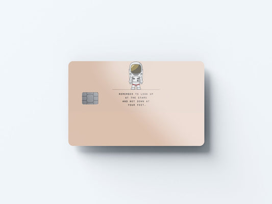 Watercolor remember to look up design | credit card sticker | small chip | credit card skin for nursery and home wall decor.