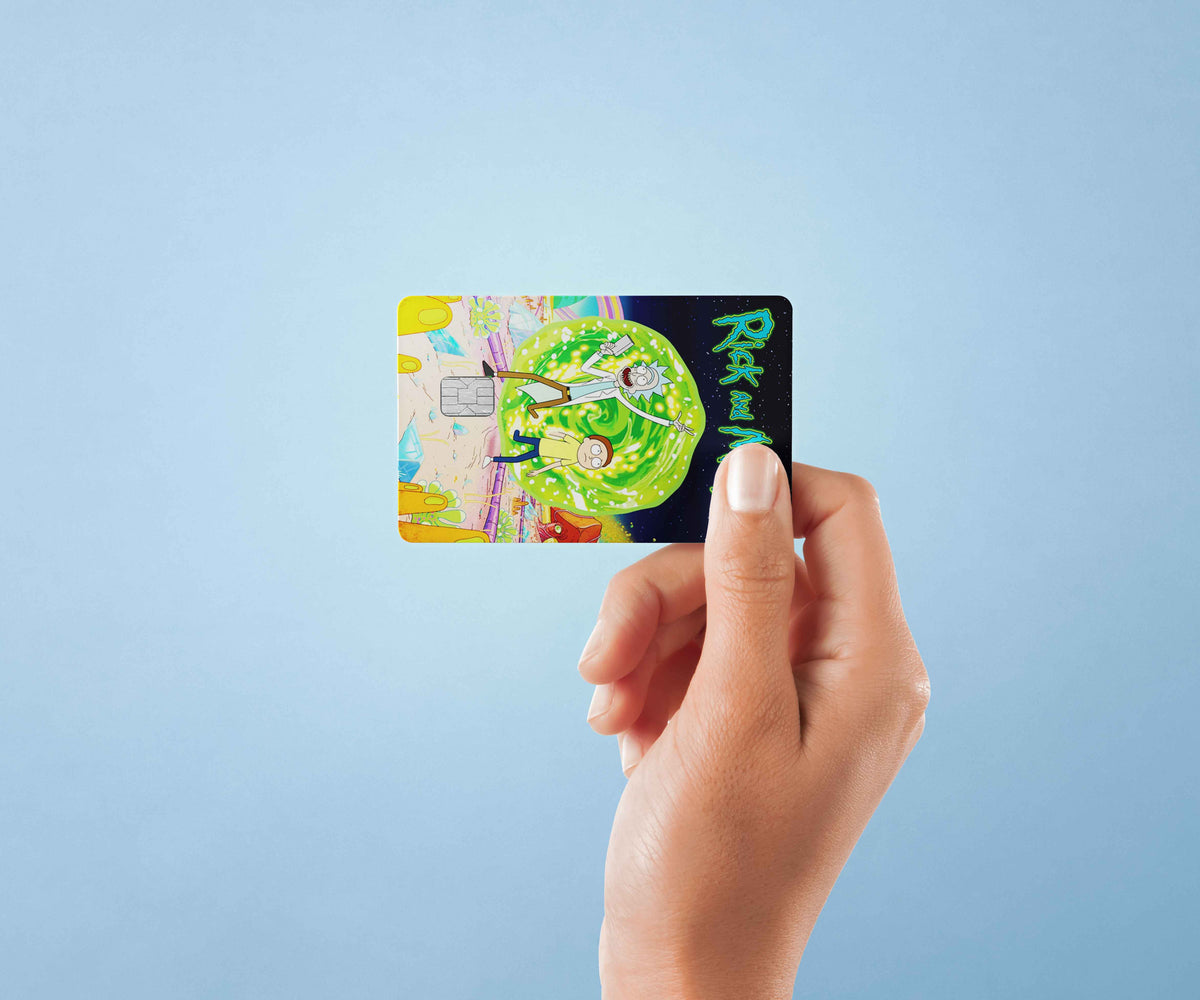 Rick And Morty - Premium Vinyl Credit Card Skin Cover by Wonderwallsboutique
