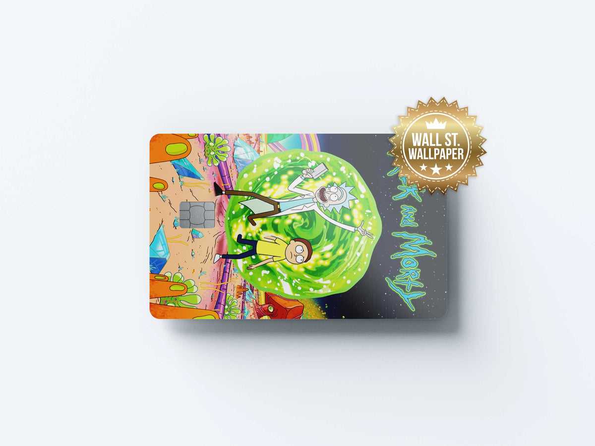 Rick And Morty - Premium Vinyl Credit Card Skin Cover by Wonderwallsboutique