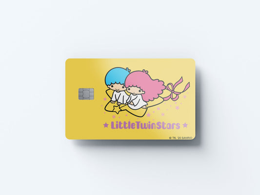 Watercolor riding with the stars design | credit card sticker | small chip | credit card skin for nursery and home wall decor.