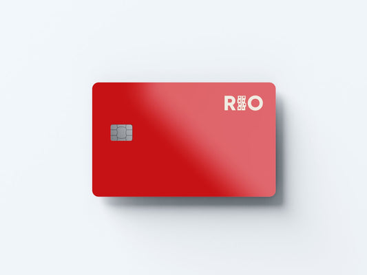 Watercolor rio design | credit card sticker | small chip | credit card skin for nursery and home wall decor.