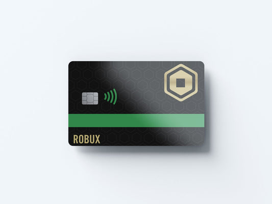 Watercolor robux design | credit card sticker | small chip | credit card skin for nursery and home wall decor.