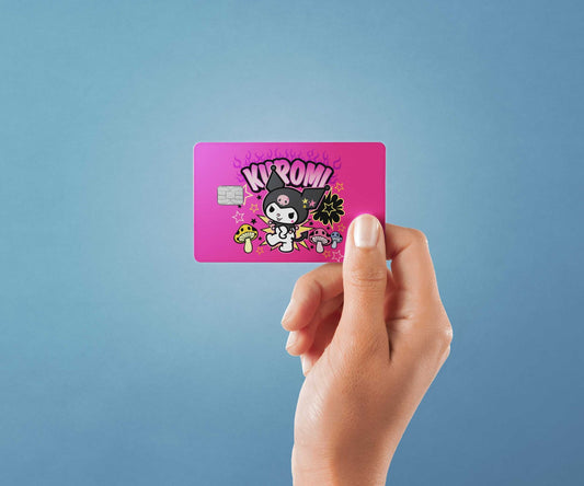 Watercolor rock on design | credit card sticker | small chip | credit card skin for nursery and home wall decor.