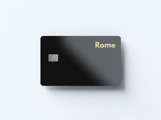 Watercolor rome design | credit card sticker | small chip | credit card skin for nursery and home wall decor.