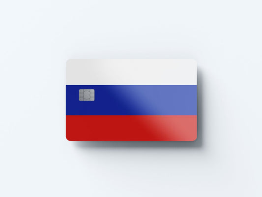 Watercolor russia design | credit card sticker | small chip | credit card skin for nursery and home wall decor.