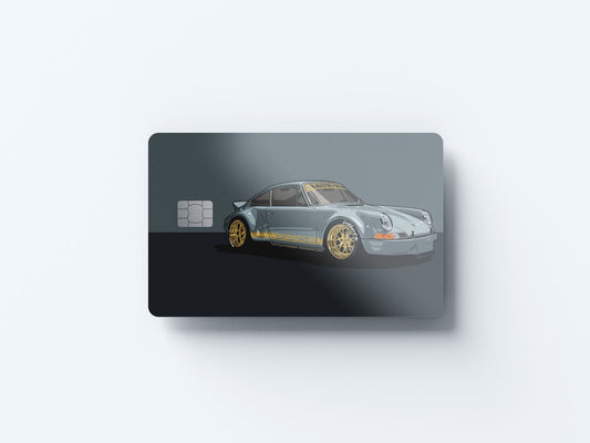Watercolor rwb 964 grey design | credit card sticker | small chip | credit card skin for nursery and home wall decor.