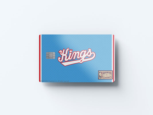 Watercolor sacramento kings away hardwood classics design | credit card sticker | small chip | credit card skin for nursery and home wall decor.