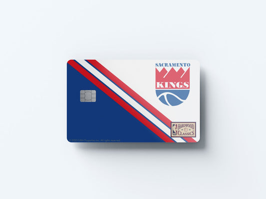 Watercolor sacramento kings home warmups hardwood classics design | credit card sticker | small chip | credit card skin for nursery and home wall decor.