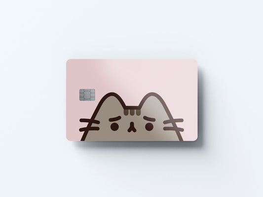 Watercolor sad design | credit card sticker | small chip | credit card skin for nursery and home wall decor.