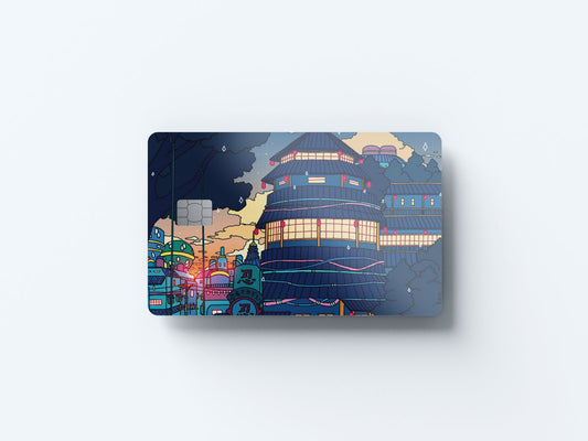 Watercolor sadness and sorrow design | credit card sticker | small chip | credit card skin for nursery and home wall decor.