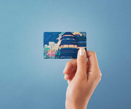 Watercolor sadness and sorrow design | credit card sticker | small chip | credit card skin for nursery and home wall decor.