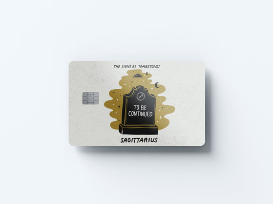 Watercolor sagittarius as a tombstone design | credit card sticker | small chip | credit card skin for nursery and home wall decor.