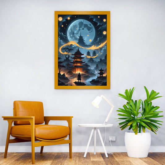 samurai Landscape Asian Style Poster | Wall Art for Home & Office | High-Quality Print - High-Quality Visual Display