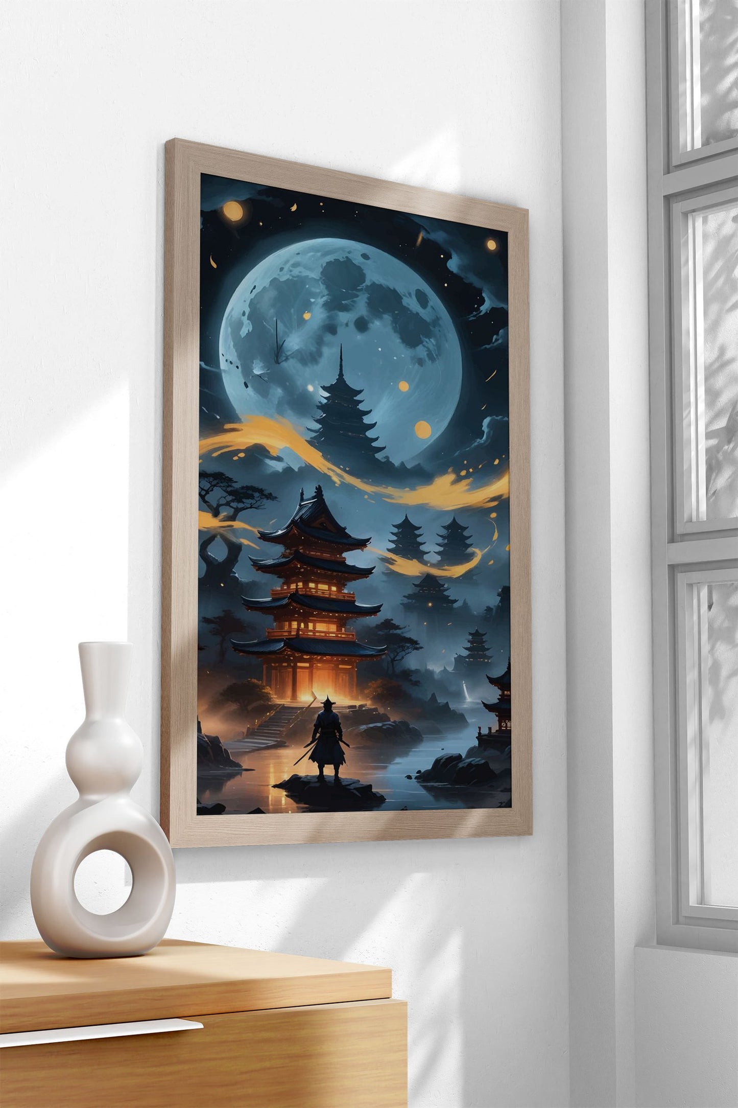samurai Landscape Asian Style Poster | Wall Art for Home & Office | High-Quality Print - High-Quality Visual Display