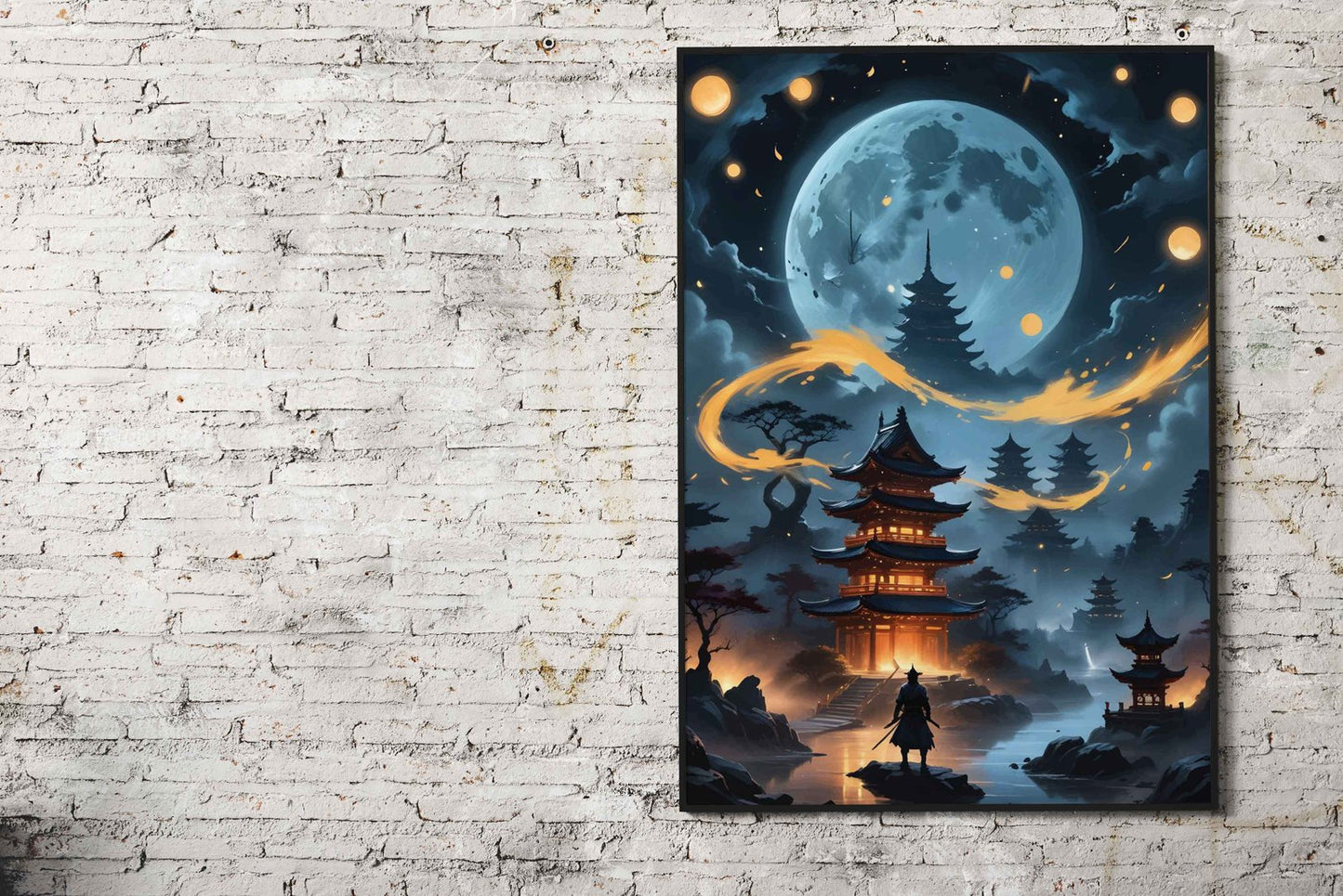 samurai Landscape Asian Style Poster | Wall Art for Home & Office | High-Quality Print - High-Quality Visual Display