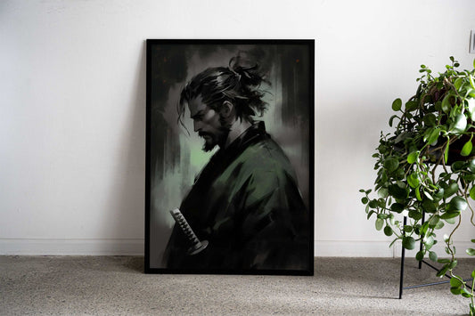 samurai Painting Asian Style Poster | Wall Art for Home & Office | High-Quality Print - High-Quality Visual Display