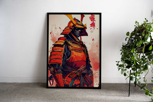 samurai japanese japan Asian Style Poster | Wall Art for Home & Office | High-Quality Print - High-Quality Visual Display