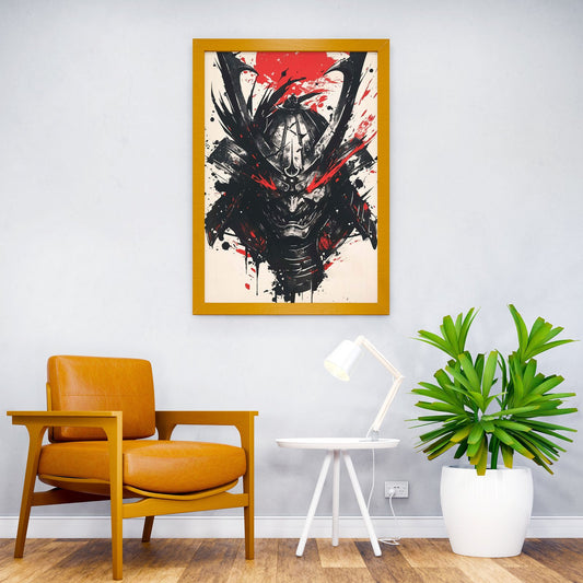 samurai mask japanese Asian Style Poster | Wall Art for Home & Office | High-Quality Print - High-Quality Visual Display