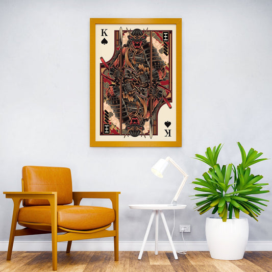 samurai of spades card Asian Style Poster | Wall Art for Home & Office | High-Quality Print - High-Quality Visual Display