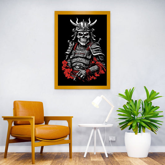 samurai skeleton skull Asian Style Poster | Wall Art for Home & Office | High-Quality Print - High-Quality Visual Display