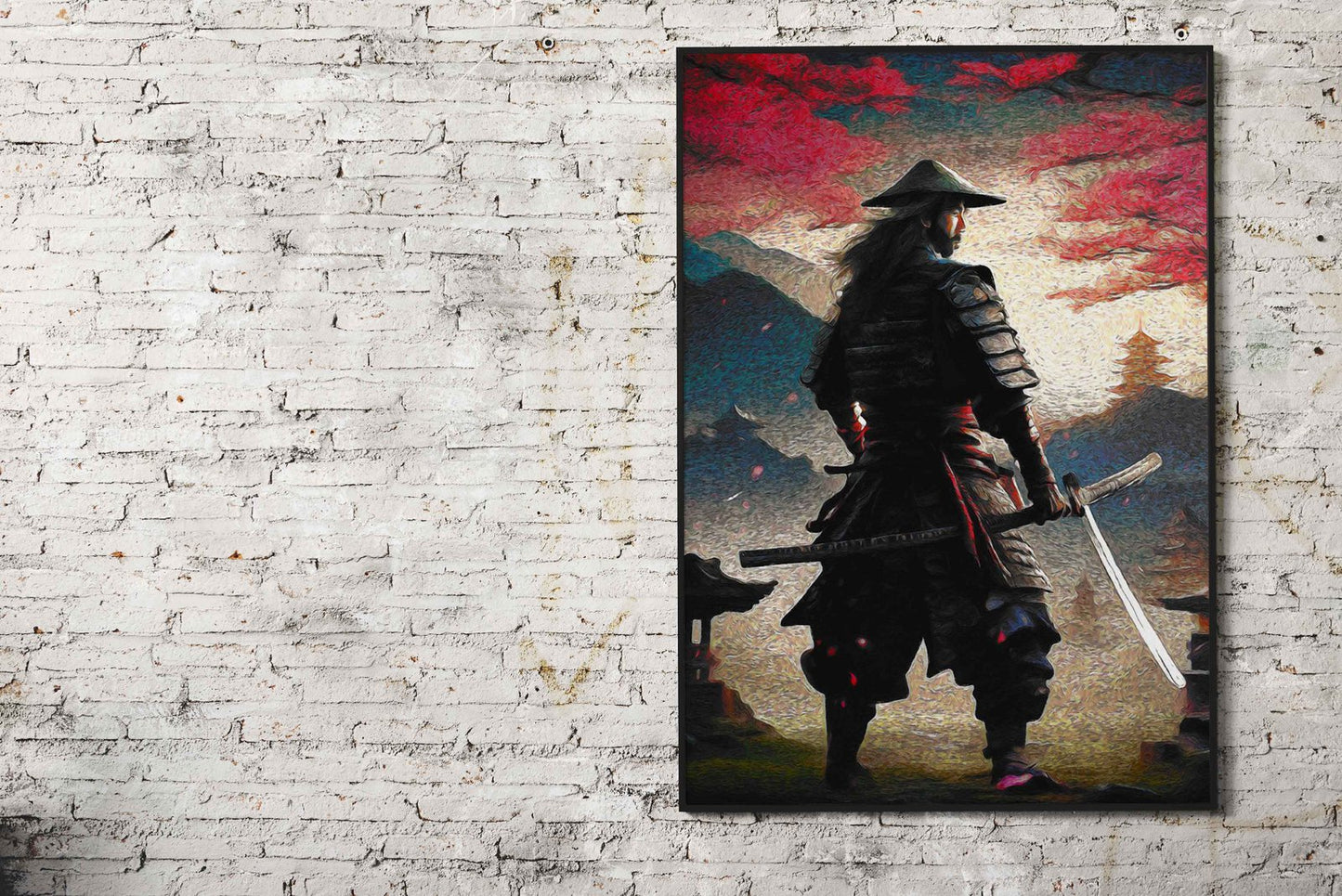 samurai van gogh Asian Style Poster | Wall Art for Home & Office | High-Quality Print