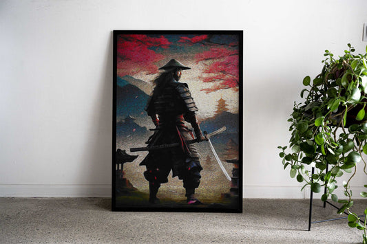 samurai van gogh Asian Style Poster | Wall Art for Home & Office | High-Quality Print - High-Quality Visual Display