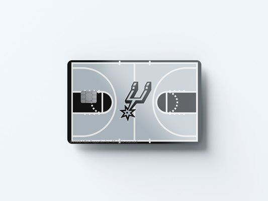 Watercolor san antonio spurs courtside design | credit card sticker | small chip | credit card skin for nursery and home wall decor.