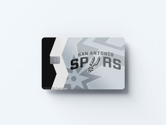 Watercolor san antonio spurs crossover design | credit card sticker | small chip | credit card skin for nursery and home wall decor.