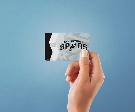 Watercolor san antonio spurs crossover design | credit card sticker | small chip | credit card skin for nursery and home wall decor.