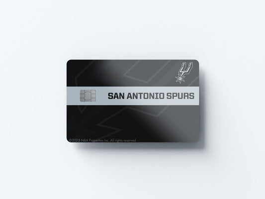 Watercolor san antonio spurs midcourt design | credit card sticker | small chip | credit card skin for nursery and home wall decor.