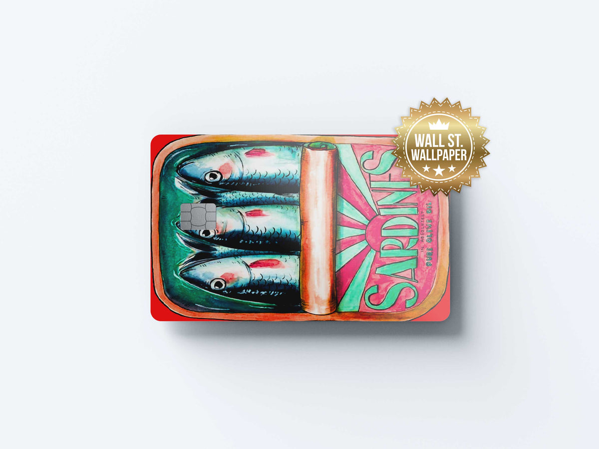 Sardinis - Premium Vinyl Credit Card Skin Cover by Wonderwallsboutique